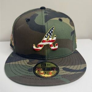 Atlanta Braves 59FIFTY Fitted Hat – Size 7 1/4 “Veteran” Edition New Era